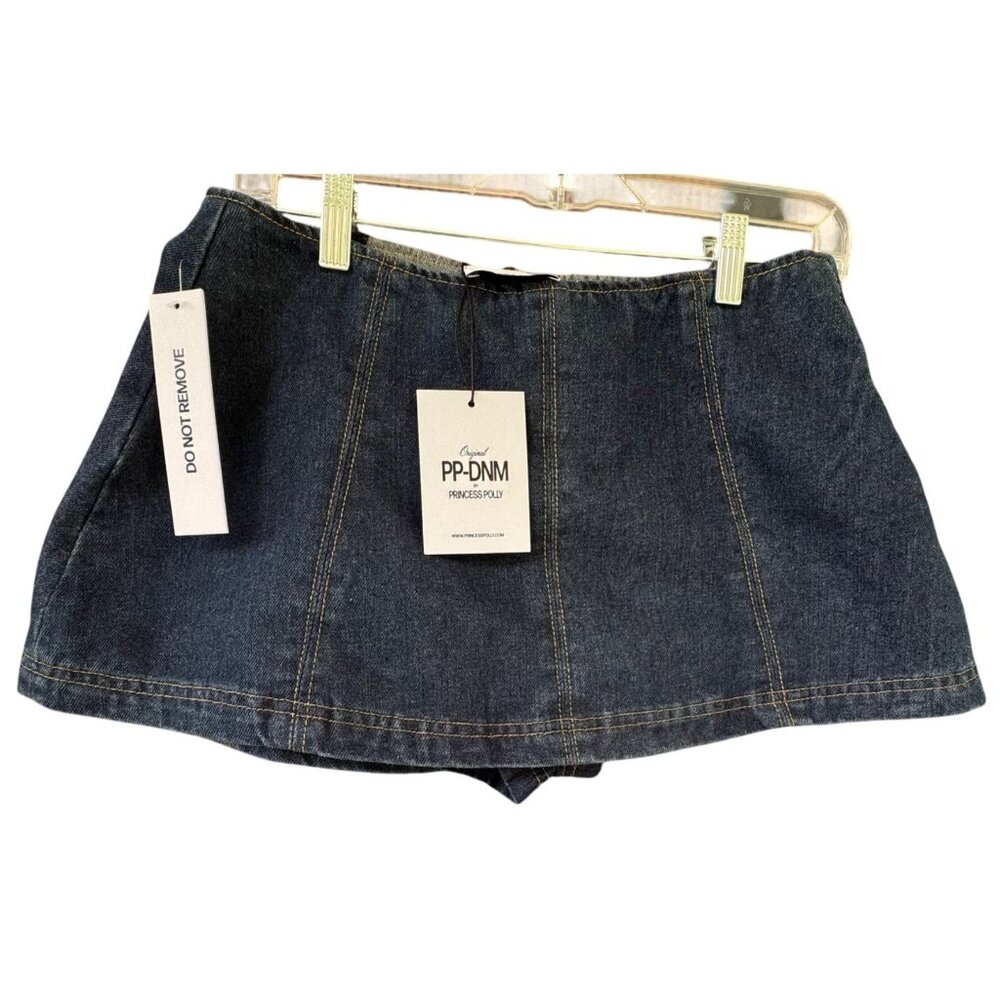 Princess Polly Women's Denim Mini Skirt Skort .Size 0